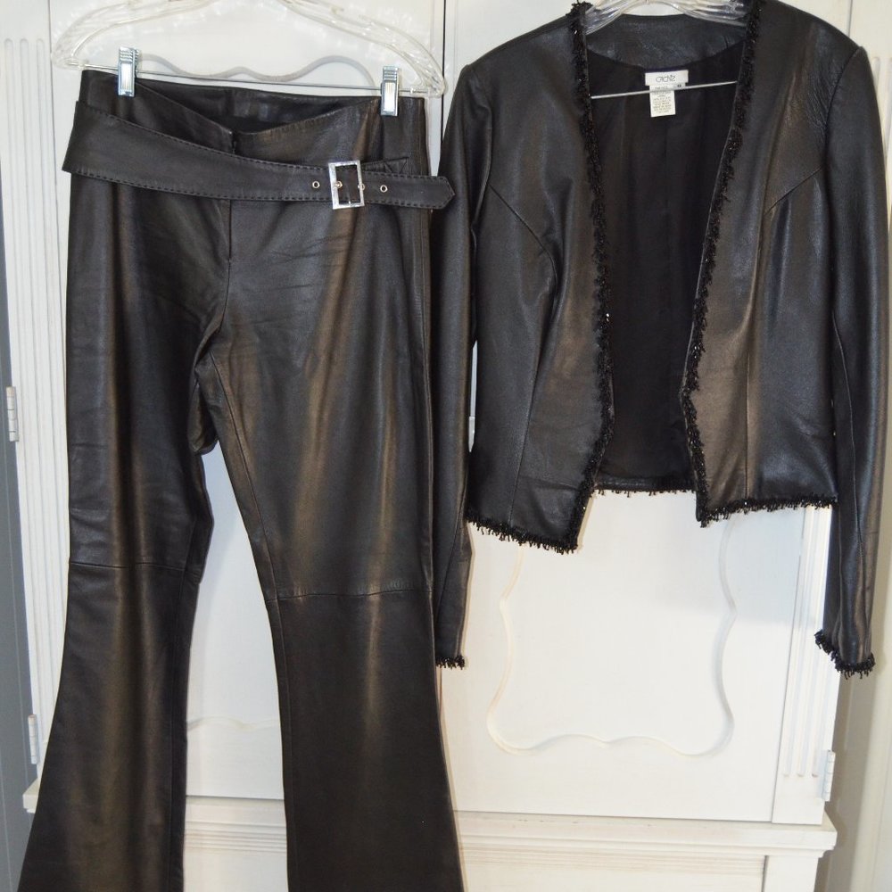 Leather Jacket & Pant